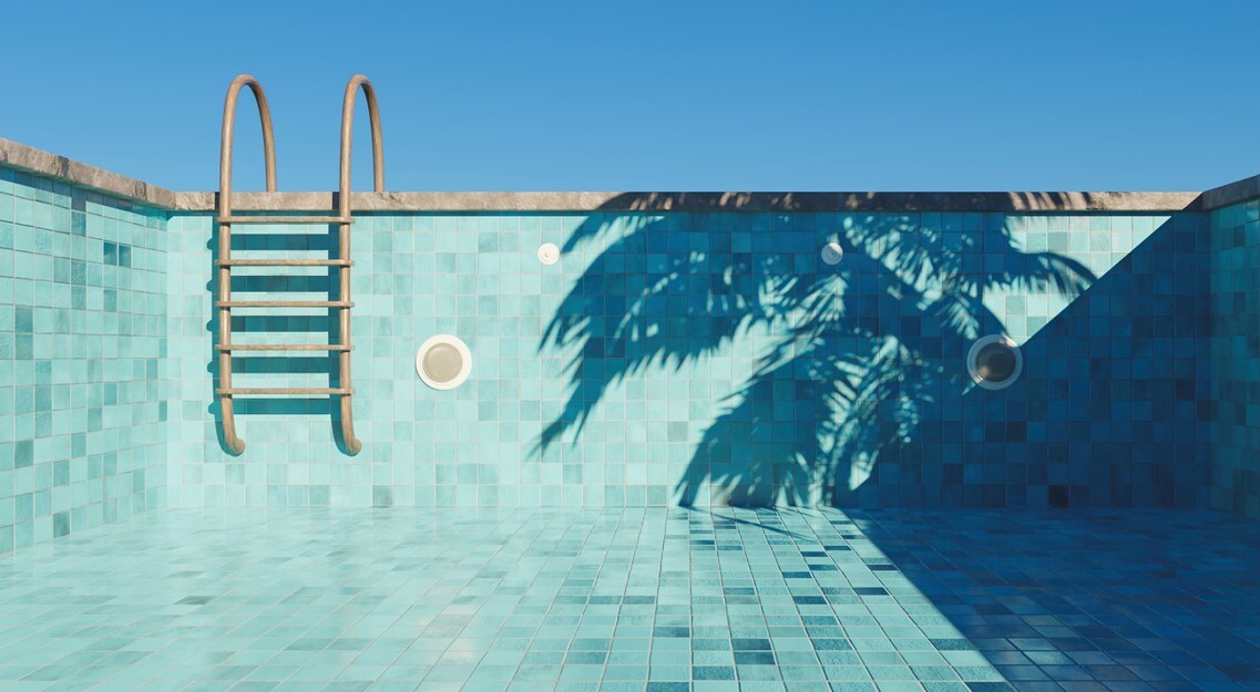 Piscine vidée